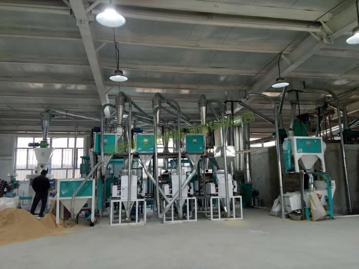 新疆和田30吨面粉成套设备投入生产